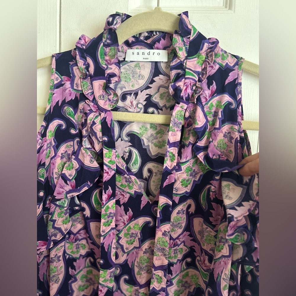 Sandro 100% silk dress - Picture 9 of 15